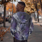 Bat Egyptian Sweatshirt Cow Goddess Celestial Face Horn Ring Gem Cosmic Starry Sky