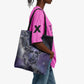 Bat Egyptian Tote Bag Cow Goddess Celestial Face Horn Ring Gem Cosmic Starry Sky