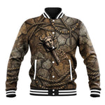 Bat Baseball Jacket Goddess of the Cosmos Ancient Egyptian Cow Horns Stone