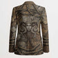 Bat Blazer Goddess of the Cosmos Ancient Egyptian Cow Horns Stone