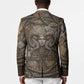 Bat Blazer Goddess of the Cosmos Ancient Egyptian Cow Horns Stone