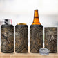 Bat 4 in 1 Can Cooler Tumbler Goddess of the Cosmos Ancient Egyptian Cow Horns Stone