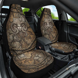 Bat Car Seat Cover Goddess of the Cosmos Ancient Egyptian Cow Horns Stone