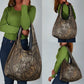 Bat Grocery Bag Goddess of the Cosmos Ancient Egyptian Cow Horns Stone