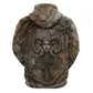 Bat Hoodie Goddess of the Cosmos Ancient Egyptian Cow Horns Stone