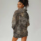Bat Hoodie Dress Goddess of the Cosmos Ancient Egyptian Cow Horns Stone