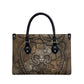 Bat Leather Bag Goddess of the Cosmos Ancient Egyptian Cow Horns Stone
