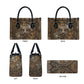 Bat Leather Bag Goddess of the Cosmos Ancient Egyptian Cow Horns Stone