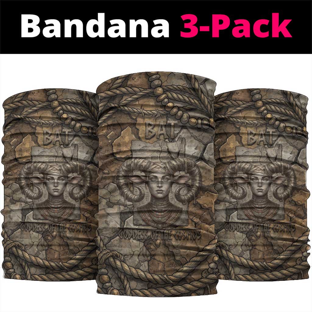 Bat Neck Gaiter Goddess of the Cosmos Ancient Egyptian Cow Horns Stone