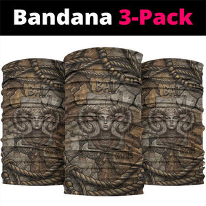 Bat Neck Gaiter Goddess of the Cosmos Ancient Egyptian Cow Horns Stone