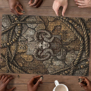 Bat Puzzle Goddess of the Cosmos Ancient Egyptian Cow Horns Stone
