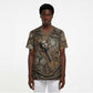 Bat Scrub Top Goddess of the Cosmos Ancient Egyptian Cow Horns Stone