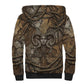 Bat Sherpa Hoodie Goddess of the Cosmos Ancient Egyptian Cow Horns Stone