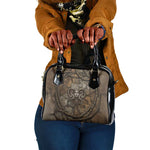 Bat Shoulder Handbag Goddess of the Cosmos Ancient Egyptian Cow Horns Stone