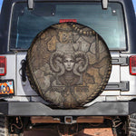 Bat Spare Tire Cover Goddess of the Cosmos Ancient Egyptian Cow Horns Stone