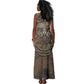 Bat Tank Maxi Dress Goddess of the Cosmos Ancient Egyptian Cow Horns Stone