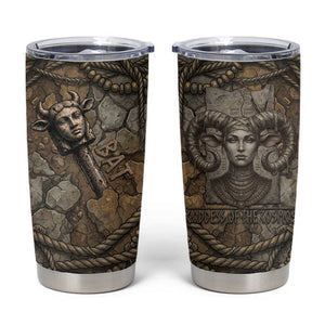 Bat Tumbler Cup Goddess of the Cosmos Ancient Egyptian Cow Horns Stone