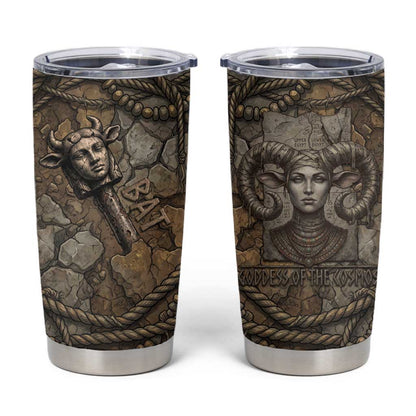 Bat Tumbler Cup Goddess of the Cosmos Ancient Egyptian Cow Horns Stone