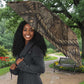 Bat Umbrella Goddess of the Cosmos Ancient Egyptian Cow Horns Stone