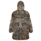 Bat Wearable Blanket Hoodie Goddess of the Cosmos Ancient Egyptian Cow Horns Stone