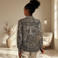 Bat Women Casual Shirt Goddess of the Cosmos Ancient Egyptian Cow Horns Stone