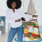 Personalized Ghana Football Laundry Basket Soccer Player Kick - Floral Hibiscus