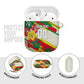 Personalized Ghana Football AirPods Case Soccer Player Kick - Floral Hibiscus