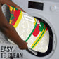 Personalized Ghana Football Bathroom Set Soccer Player Kick - Floral Hibiscus