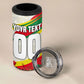 Personalized Ghana Football 4 in 1 Can Cooler Tumbler Soccer Player Kick - Floral Hibiscus