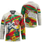 Personalized Ghana Football Hockey Jersey Soccer Player Kick - Floral Hibiscus