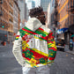 Personalized Ghana Football Hoodie Soccer Player Kick - Floral Hibiscus