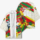 Personalized Ghana Football Kimono Soccer Player Kick - Floral Hibiscus
