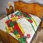 Personalized Ghana Football Quilt Soccer Player Kick - Floral Hibiscus