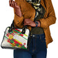 Personalized Ghana Football Shoulder Handbag Soccer Player Kick - Floral Hibiscus
