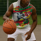 Personalized Ghana Football Sleeveless Hoodie Soccer Player Kick - Floral Hibiscus