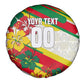 Personalized Ghana Football Spare Tire Cover Soccer Player Kick - Floral Hibiscus