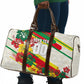 Personalized Ghana Football Travel Bag Soccer Player Kick - Floral Hibiscus