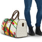Personalized Ghana Football Travel Bag Soccer Player Kick - Floral Hibiscus