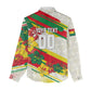Personalized Ghana Football Women Casual Shirt Soccer Player Kick - Floral Hibiscus
