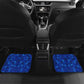 Tanzania Simba Lion Car Mats - Floral Crown and Blue Mosaic Design