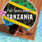 Tanzania Spice Island Beach Blanket with Clove Leaf Pattern and National Flag Colors