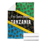 Tanzania Spice Island Blanket with Clove Leaf Pattern and National Flag Colors