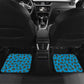 Tanzania Spice Island Car Mats with Clove Leaf Pattern and National Flag Colors