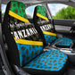 Tanzania Spice Island Car Seat Cover with Clove Leaf Pattern and National Flag Colors