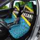 Tanzania Spice Island Car Seat Cover with Clove Leaf Pattern and National Flag Colors