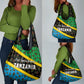 Tanzania Spice Island Grocery Bag with Clove Leaf Pattern and National Flag Colors