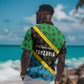 Tanzania Spice Island Hawaiian Shirt with Clove Leaf Pattern and National Flag Colors