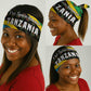 Tanzania Spice Island Neck Gaiter Clove Leaf Pattern and National Flag Colors TS04