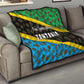 Tanzania Spice Island Quilt with Clove Leaf Pattern and National Flag Colors