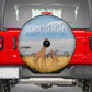 Tanzania Safari Giraffe Spare Tire Cover - Tribal Patterns and Mount Kilimanjaro Scene